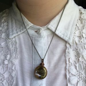 tree silhouette necklace